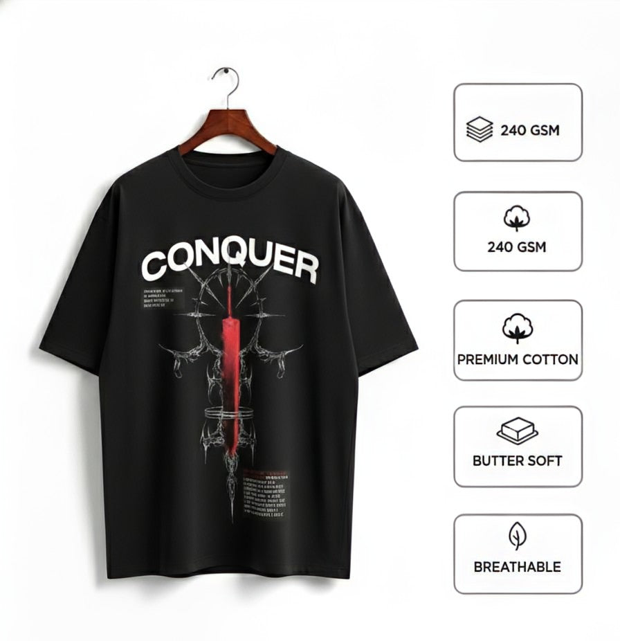 Premium Unisex ECLIPSE CONQUEROR  Oversized Tee
