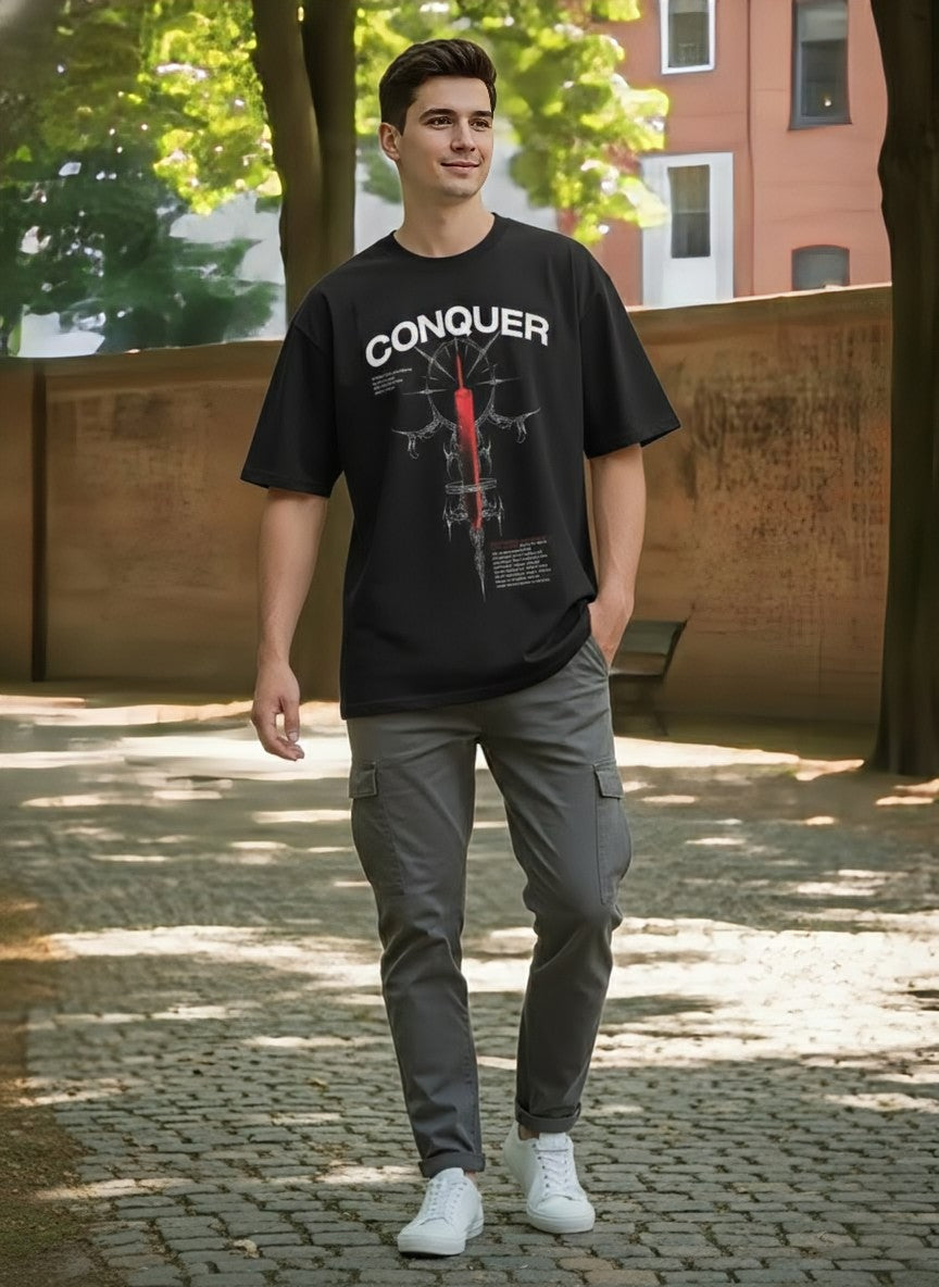 Premium Unisex ECLIPSE CONQUEROR  Oversized Tee